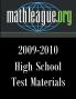 High School Test Materials 2009-2010