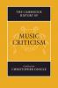 The Cambridge History of Music Criticism
