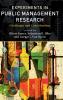 Experiments in Public Management Research