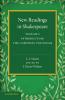 New Readings in Shakespeare