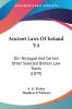 Ancient Laws Of Ireland V4