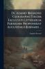 De Adamo Bremensi Geographo Thesim Facultati Litterarum Parisiensi Proponebat Augustinus Bernard ...