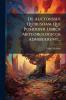 De Auctoribus Quibusdam Qui Posidonii Libros Meteorologicos Adhibuerunt...
