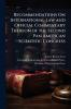 Recommendations On International Law and Official Commentary Thereon of the Second Pan American Scientific Congress