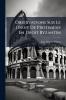Observations Sur Le Droit De Protimesis En Droit Byzantin