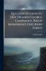 Quellen-Studien Zu Den Dramen George Chapman's Philip Massinger's Und John Ford's