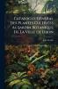 Catalogue Général Des Plantes Cultivées Au Jardin Botanique De La Ville De Dijon