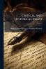 Critical and Historical Essays; Volume 3