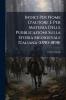 Indici Per Nome D'autore E Per Materia Delle Pubblicazioni Sulla Storia Medioevale Italiana (1890-1898)