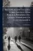 Recopilación De Leyes Sobre Instruccion Publica Primaria Del Estado Soberano De Cundinamarca