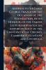 Address to Sir James George Frazer on the Occasion of the Foundation in his Honour of the Frazer Lectureship in Social Anthropology in the Universities of Oxford Cambridge Glasgow and Liverpool