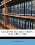Origin of the Institutions of Rhode Island