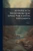 Ad Nova Acta Eruditorum Quae Lipsiae Publicantur Supplementa; Volume 7