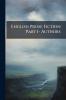 English Prose Fiction Part I- Authors