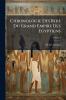 Chronologie Des Rois Du Grand Empire Des Egyptiens