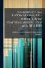 Conference on International Co-operation in Statistics August 14th and 15th 1919