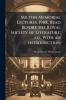 Milton Memorial Lectures 1908 Read Before the Royal Society of Literature; ed. With an Introduction