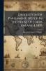 Dissolution Of Parliament Speech In The House Of Lords On Apr. 4 1859