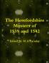 The Herefordshire Musters of 1539 and 1542