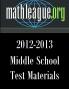 Middle School Test Materials 2012-2013