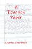 A Reaction Paper