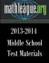 Middle School Test Materials 2013-2014
