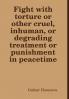 Fight with torture or other cruel inhuman or degrading treatment or punishment in peacetime