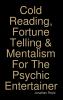 Cold Reading Fortune Telling & Mentalism For The Psychic Entertainer