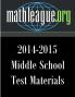 Middle School Test Materials 2014-2015