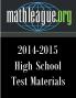 High School Test Materials 2014-2015