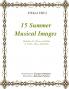 15 Summer Musical Images Melodies for Piano & Flute or Violin Oboe Mandolin