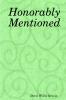Honorably Mentioned