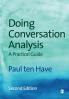 Doing Conversation Analysis