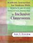 Academic Instruction for Students with Moderate and Severe Intellectual Disabilities in Inclusive Classrooms