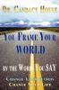 You Frame Your World By The Words You Say