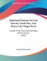 Additional Estimate For Fort Kearney South Pass And Honey Lake Wagon Road