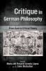 Critique in German Philosophy