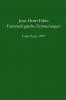 Entomologische Erinnerungen 1. Serie 1879