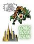 Blank Comic Book. A large format comic book journal for kids and adults with a variety of templates.