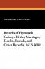 Records of Plymouth Colony