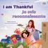 I am Thankful (English  French Bilingual Children's Book)