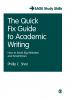 The Quick Fix Guide to Academic Writing