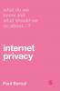What Do We Know and What Should We Do About Internet Privacy?