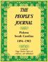 The People's Journal Pickens South Carolina 1894-1903 Historical and Genealogical Abstracts