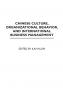Chinese Culture Organizational Behavior and International Business Management