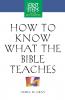 How to Know What the Bible Teaches