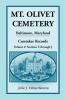 Mt. Olivet Cemetery Baltimore Maryland Caretaker Records Volume 2