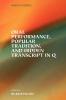 Oral Performance Popular Tradition and Hidden Transcript in Q