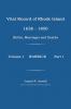 Vital Record of Rhode Island 1630-1850
