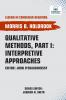 Qualitative Methods Part I